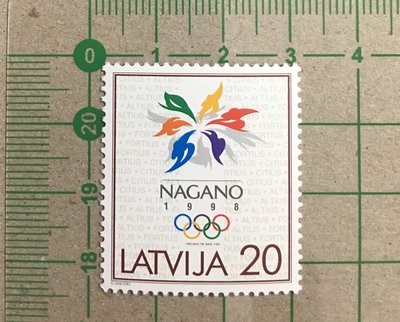 【郵卡庫】【奧運】拉脫維亞1998年，長野冬奧 1全，新票  SP3952