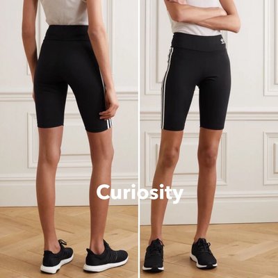 【Curiosity】adidas ORIGINALS 騎車跑步運動緊身短褲緊身褲車褲 黑色$1990↘$999