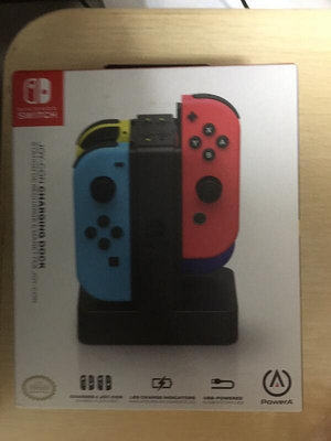全新Nintendo Switch原廠授權 POWERA JOY-CON 充電握把 4手左右手充電台【歡樂屋】