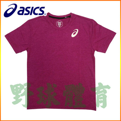 ASICS 慢跑 路跑 運動排汗T恤 紫 K11606-24