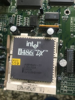 486CPU INTEL 486DX-33CPU,66 100,良品,古董CPU