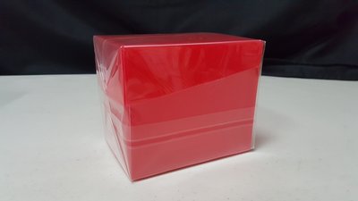 【美】塑膠卡盒 備牌盒（加大 透明紅）適用 偶像學園 假面騎士 星光樂園 戰國大戰