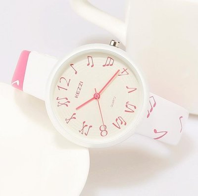 熱賣中 手錶女學生創意韓式小清新時尚音符
