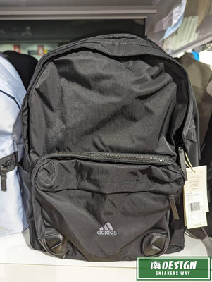 南🔥2023 6月 ADIDAS 後背包 可調式加厚肩背帶 網布內袋 拉鍊口袋 內裡 尼龍 黑 HT4774