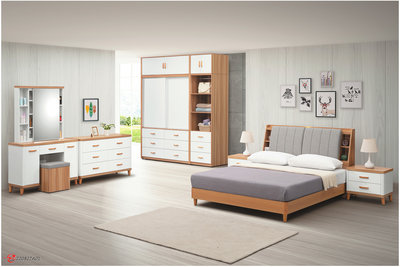 鴻宇傢俱~(PI)56-1-2寶格麗5尺床箱式雙人床台/床架-床頭箱+床架