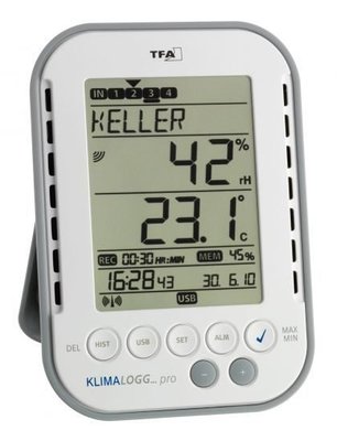 TFA 德國多點 溫濕度 計 溫度計 濕度計 紀錄器 3039IT 可外接八個發射器, 可由電腦紀錄 溫濕度記錄器