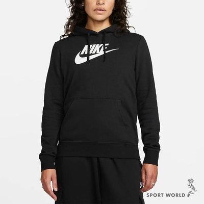 【下殺】Nike Futura 女連帽長袖上衣 刷毛 休閒 基本款 黑【運動世界】DQ5776-010