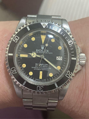 Rolex Sea Dweller 1665 勞力士 海使1665 Vintage 古錶 正品 面交檢驗佳 至於它是MK幾？何年份？我不懂 請細看圖 誠可議
