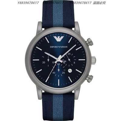 美國代購EMPORIO ARMANI 亞曼尼手錶 AR1949 潮流時尚三眼計時多功能石英錶  手錶