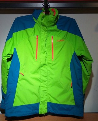 歐都納 男款 防水外套 2in1+ 科技外套 保暖纎維外套 2件式外套 果綠/湖藍 尺寸：M~XL