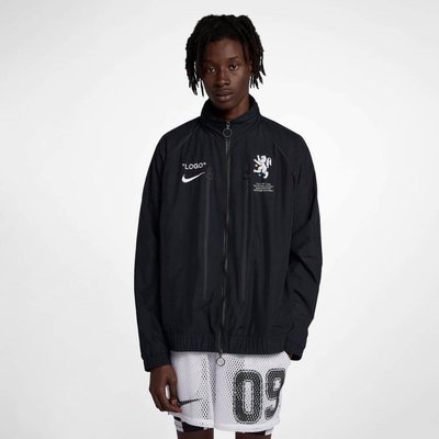 BEETLE NIKE OFF WHITE FOOTBALL JACKET 世足立領夾克外套AA3298-010