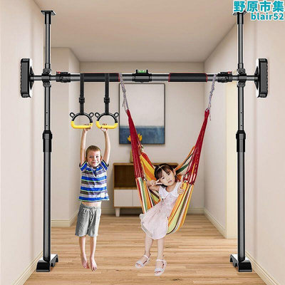 單槓家用室內免打孔兒童單槓吊環門上家庭健身器材引體向上支撐架