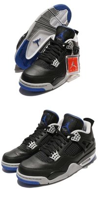 Air Jordan IV 喬丹4代籃球鞋AJ4男黑藍白9.9成新近全新US9號