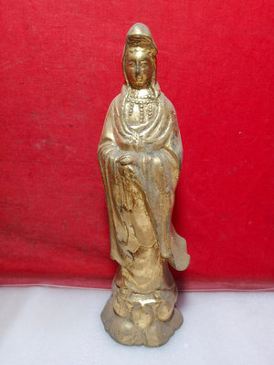茹36銅鎏金神像重2.12斤尺寸見圖。