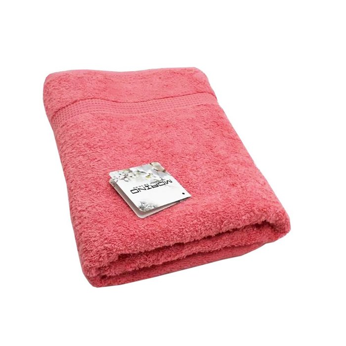 【MORINO摩力諾】有機棉歐系緞條浴巾/海灘巾-免運