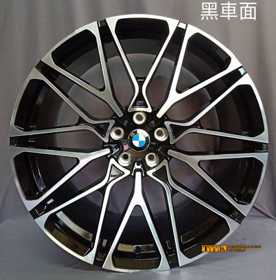 【TTK FORGED】類BMW M-POWER 樣式鋁圈 21吋 5孔120 X5M/X6M 前後配 亮黑車面 鍛造