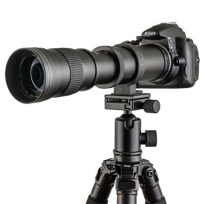 420-1600mm長焦單反相機拍月打鳥變焦鏡頭適用于佳能尼康索尼富士