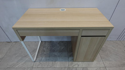 台北二手家具 推薦-IKEA 宜家 白橡色 書桌 電腦桌 辦公桌 學習桌 文書桌 工作桌 中山 信義 松山 傢俱 避風港
