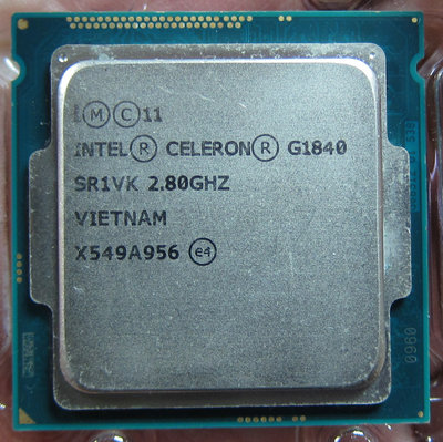 【1150 腳位】第4代 Intel® Celeron ® G1840 2M 快取記憶體、2.80 GHz 雙核心處理器