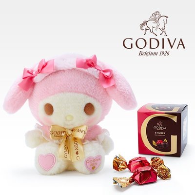 41+預購 美國製 日本限定 2021 情人節限定 GODIVA 巧克力 禮盒 娃娃 KITTY 美樂蒂 兩款可選