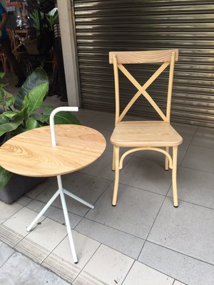 【 一張椅子 】復古工業風 叉背椅 金屬鐵椅 餐椅