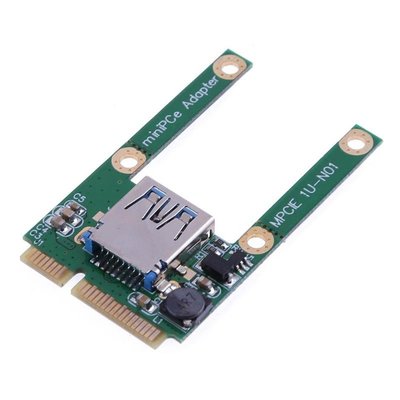 MPCIE轉USB轉接卡 Mini PCI-E擴充USB2.0接口 mpci-e擴充卡 全高