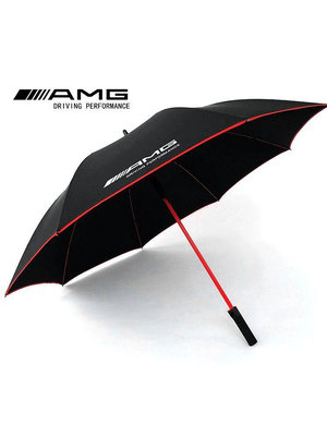 【亞軒精選】Benz賓士 AMG雨傘德國原裝超大防曬晴雨傘原廠高檔個性改裝紅骨風暴