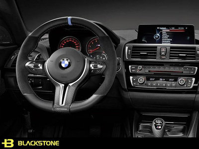 [黑石研創] BMW F87 M2 原廠 改裝 M Performance 性能 麂皮 方向盤 碳纖維 【2J046】