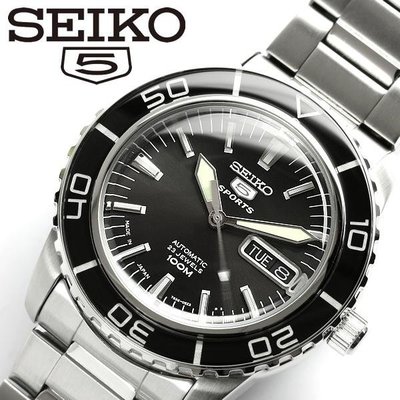 【金台鐘錶】SEIKO精工 自動機械腕錶 防100米 42MM  黑水鬼 (日本版) SNZH55J1 SNZH55