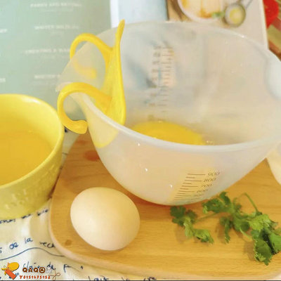 攪拌碗戶外過濾量杯攪拌盤蛋液過濾雞蛋液超細過濾碗濾網濾勺漏勺-QAQ囚鳥