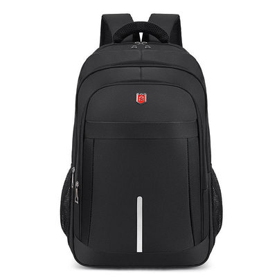 筆記本電腦包男士大容量商務旅行純色可插拉桿箱雙肩包學生書包後背包 商務後背包 電腦後背包 登山包