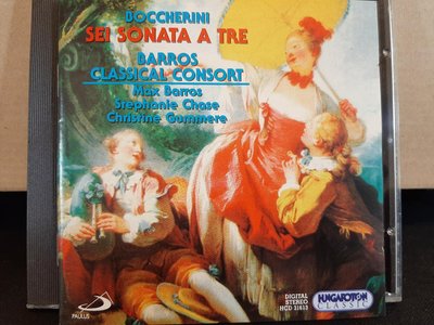 Barros(古鋼琴),Chase(中提琴),Gummere(大提琴),Boccherini-Trio Sonatas Nos1 - 6布凱里尼-6首三重奏鳴曲