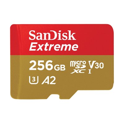 ☆大A貨☆ SanDisk 晟碟 記憶卡 Extreme microSDXC UHS-I(V30)(A2)256GB