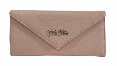 Folli Follie 女用長夾【現貨】全新正品 SAFFIANO 粉紅 皮夾 錢包 女包 信封包 專櫃斷貨 長皮夾