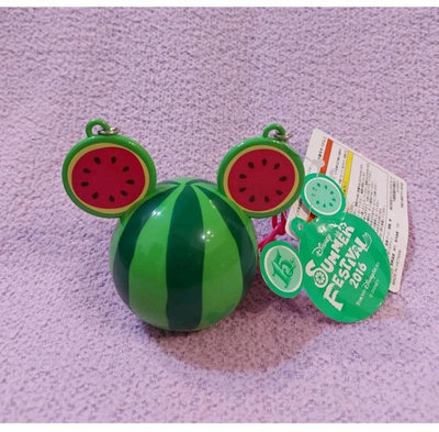 全新 日本迪士尼樂園 2016年 米奇西瓜糖果罐（不包含糖果）米妮糖果盒 米奇水果小物盒 米老鼠夏日收納盒 disney resort 米奇夏季萬用小物收納罐