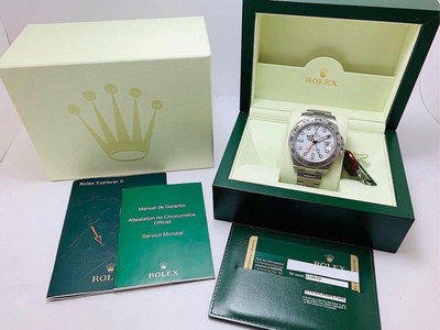 【黃忠政名錶】Rolex 勞力士 216570 Explorer ll 探險家2號二代 一手品相 保存9.5成新 42mm 停產品 附2011原廠保卡及錶盒