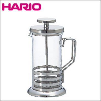 南美龐老爹咖啡 日本玻璃王HARIO THJ-4SV 不銹鋼流線 法式 濾壓壺 沖茶器 600ML 約4人份