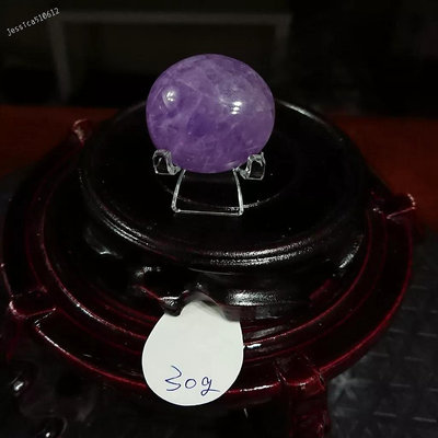 夢幻 紫水晶+架 30g 原石 水晶 礦石 M15Z 禮物 擺件 擺飾 風水