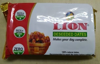 印度Lion Deseeded Dates椰棗200g