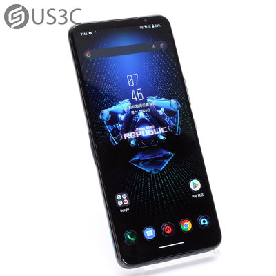 【US3C-台南店】華碩 ASUS ROG Phone 5S 16G/256G 6.7吋 白 5G雙卡雙待 電競手機 144Hz螢幕更新率 LED燈效 二手手機