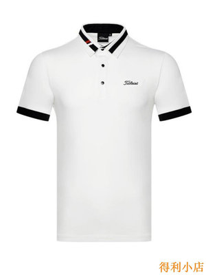 得利小店Titleist泰特利斯高爾夫男裝短袖T恤運動POLO衫速干透氣golf球衣