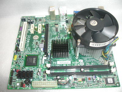 【電腦零件補給站】ACER 宏碁 G41T-AM主機板 + Intel Celeron E3400 2.6G原廠風扇