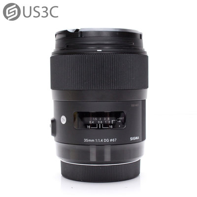 【US3C-台南店】Sigma 35mm F1.4 DG HSM Art 適用Canon 超大光圈 廣角超大光圈定焦鏡頭 人像鏡 採用圓形光圈 二手單眼鏡頭