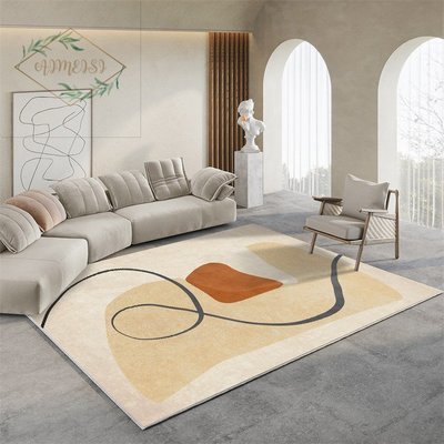 新店促銷ins風線條家用地毯侘寂日系現代簡約客廳臥室地毯茶幾毯床邊地墊促銷活動