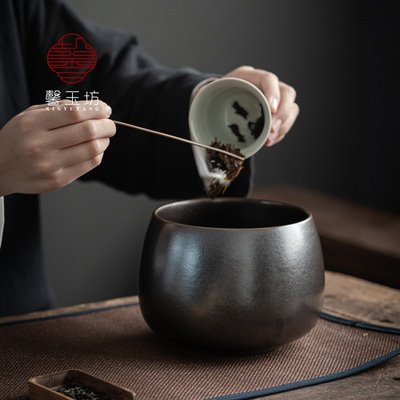 現貨熱銷-馨玉坊日式茶洗陶瓷茶渣缸家用大小號筆洗功夫茶具建水花盆水孟