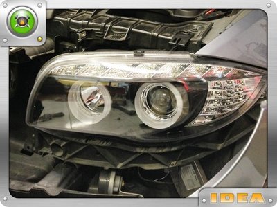 泰山美研社 D6316 BMW E87 09年 雙光圈魚眼大燈含LED方向燈LED燈眉 8900起