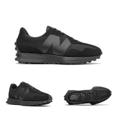 現貨 - New Balance MS327LX1 327 全黑 黑魂 麂皮 慢跑鞋