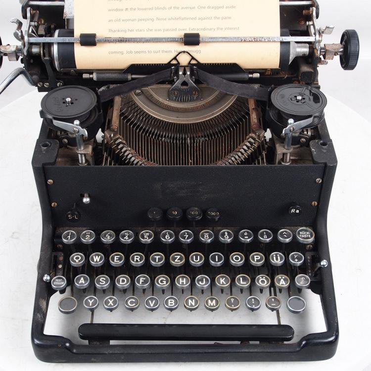 百寶軒1930年代西洋古董打字機Tornedo機械英文老式打字機功能 
