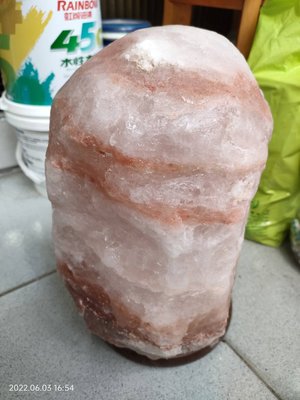 玫瑰鹽燈 岩鹽 重約14公斤 重10公斤以上 含底座 鹽岩