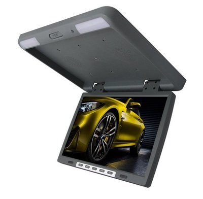 15吋 車用螢幕 支援HDMI 遊覽車 卡車 車頂螢幕 吸頂螢幕 高廣角高解析 LED螢幕